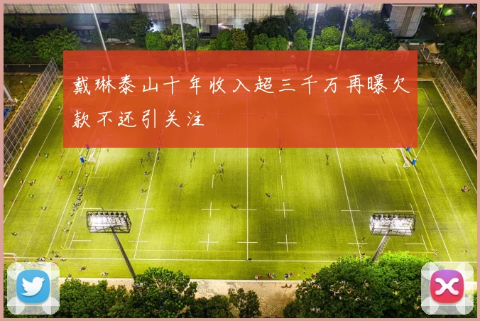戴琳泰山十年收入超三千万再曝欠款不还引关注