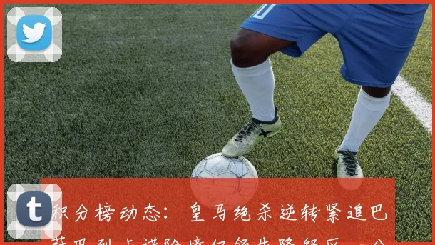 积分榜动态：皇马绝杀逆转紧追巴萨巴列卡诺险境仅领先降级区一分